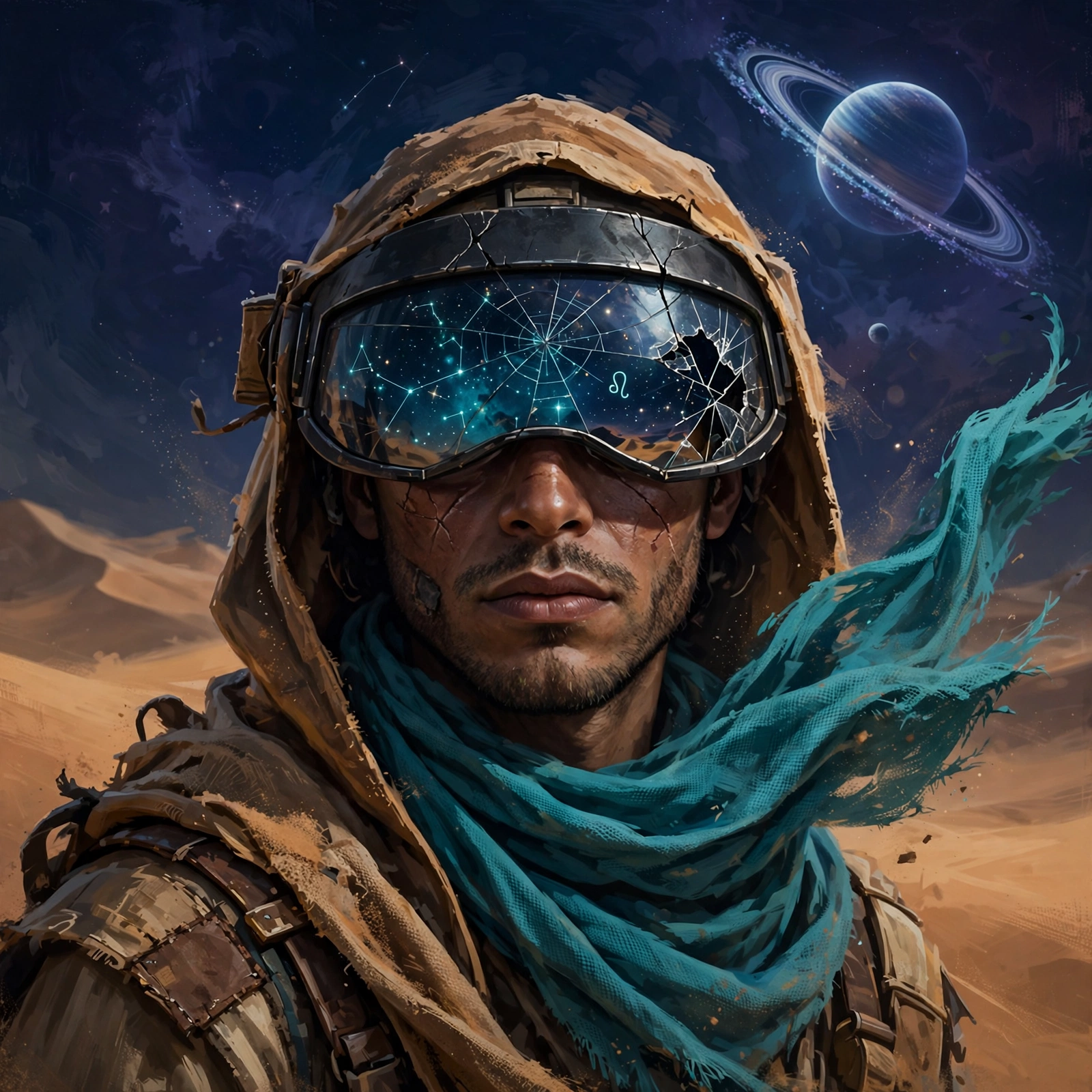 Scout nomad, teal scarf